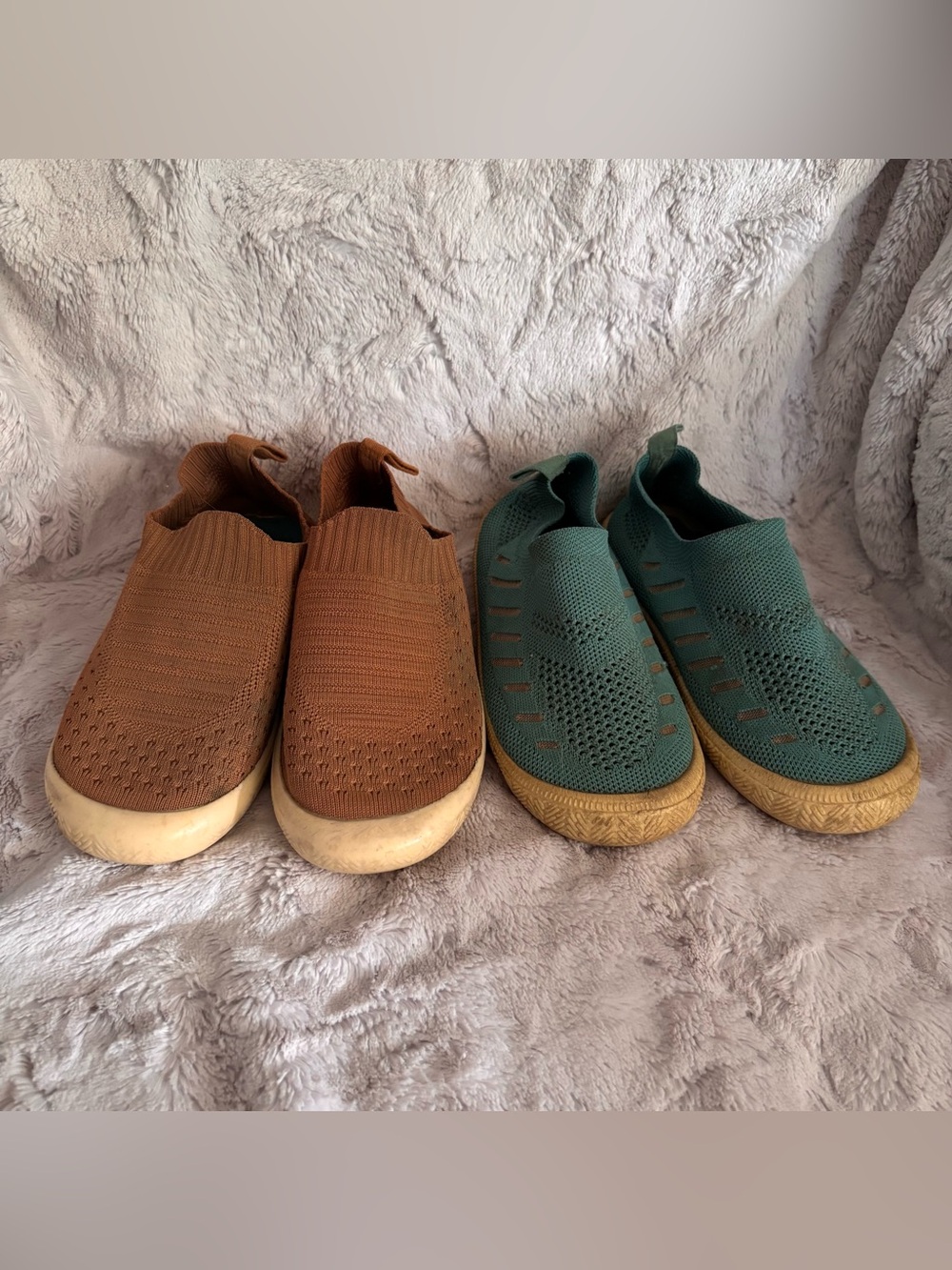 Jan & Jul Breathable Knit Slip On Shoes - Set of 2 - Size 13 Toddler